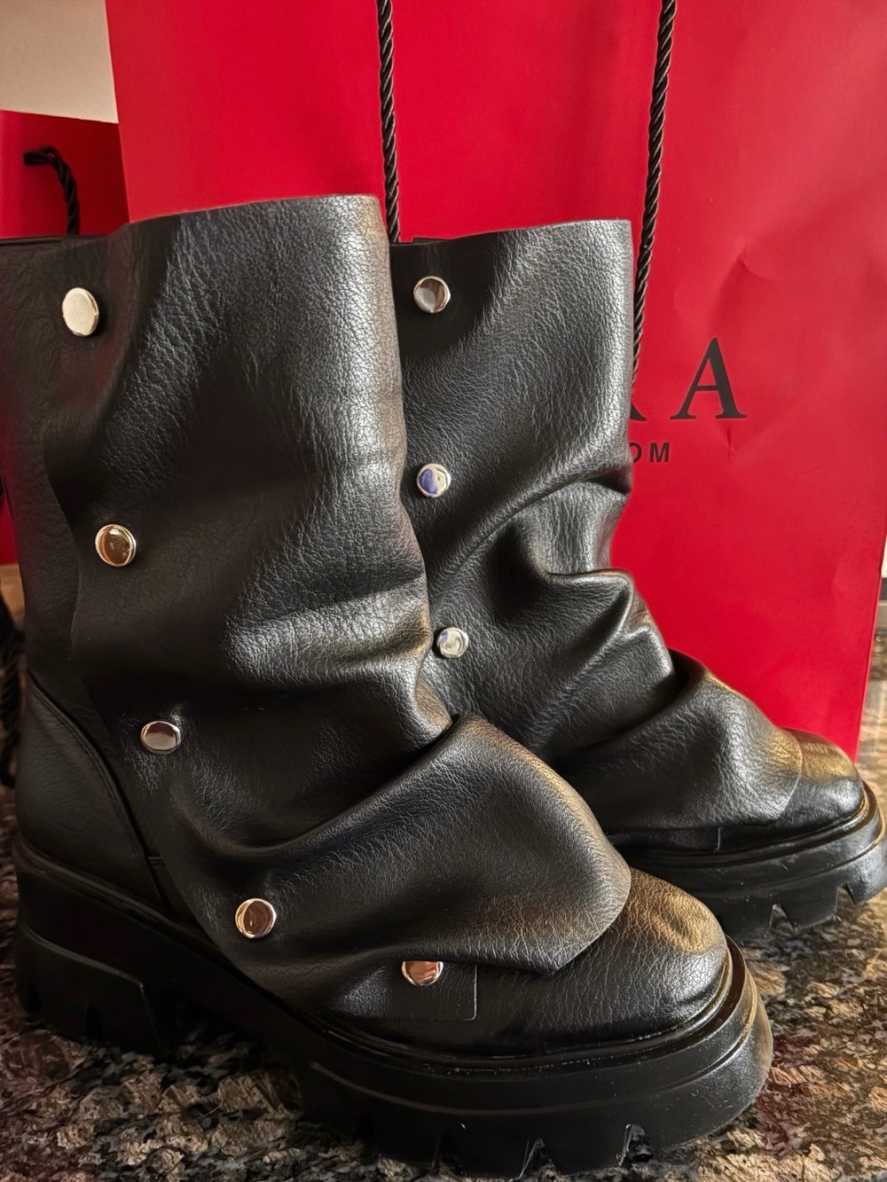 AZALEA WANG BHARTI BLACK SNAP BOOTIE